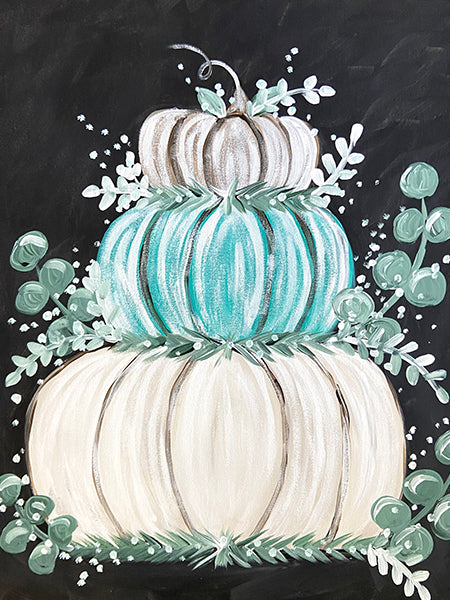 Stacked Pumpkins Painting